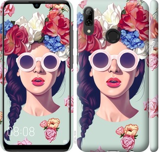 

Чохол Дівчина з квітами на Huawei P Smart 2019 698122