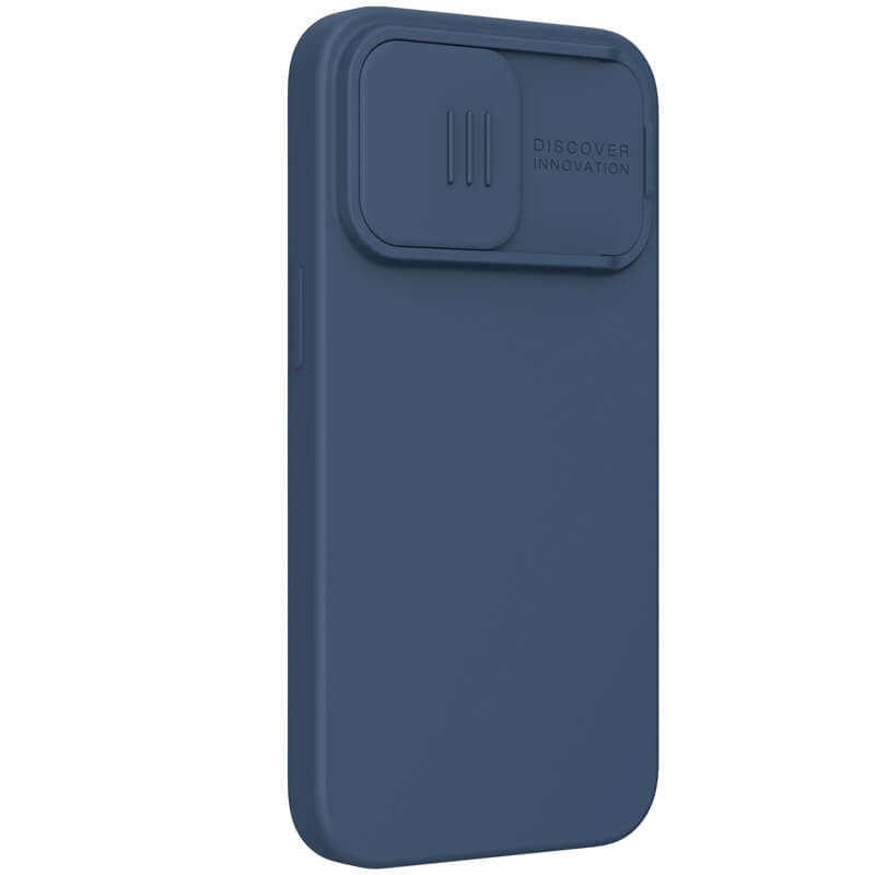 Фото Силіконова накладка Nillkin Camshield Silky Magnetic на Apple iPhone 14 Pro (6.1") (Синій) в маназині vchehle.ua