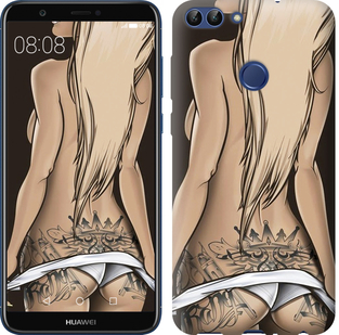 

Чехол Девушка с татуировкой для Huawei P smart 644421