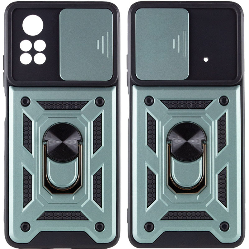 Ударостійкий чохол Camshield Serge Ring на Xiaomi Poco X4 Pro 5G (Зелений)