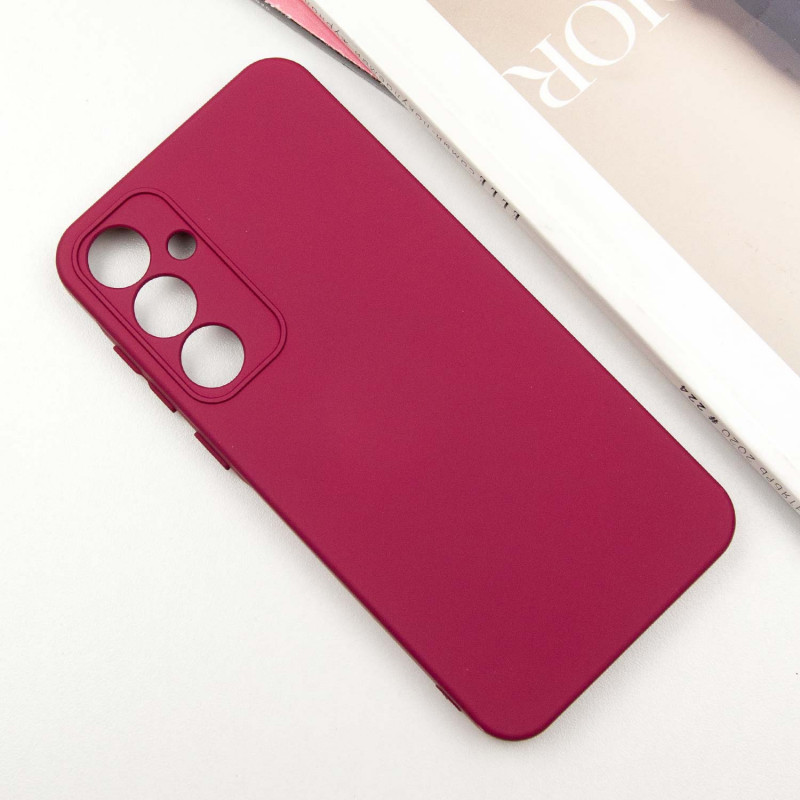 Фото Чохол Silicone Cover Lakshmi Full Camera (A) на Samsung Galaxy A35 (Бордовий / Marsala) на vchehle.ua