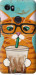 Чохол Зеленоокий кіт в окулярах на Google PixeL 2 XL