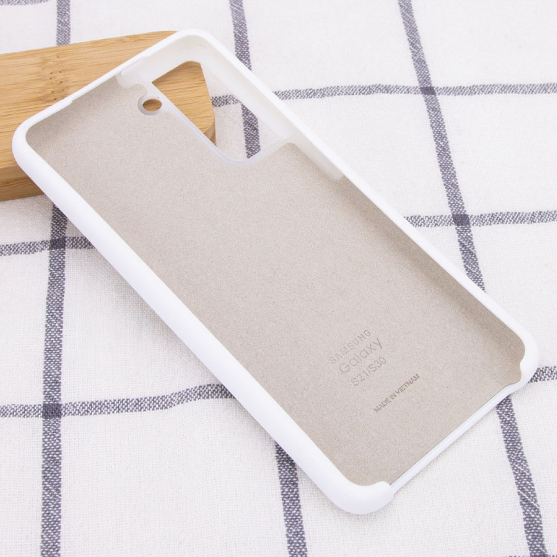 Фото Чохол Silicone Cover (AA) на Samsung Galaxy S21+ (Білий / White) в маназині vchehle.ua