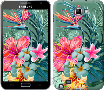 

Чехол Тропические цветы v1 для Samsung Galaxy Note i9220 844865