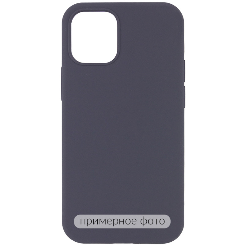 Чохол Silicone Case Full Protective (AA) NO LOGO на Apple iPhone 16 Pro Max (6.9") (Сірий / Dark Gray)