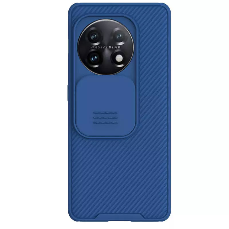 Карбонова накладка Nillkin Camshield (шторка на камеру) на OnePlus 11 (Синій / Blue)