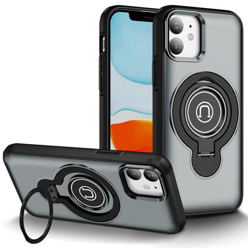 TPU+Textured PC Magnet на Apple iPhone 11 / XR (6.1") (Grey)