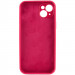 Чехол Silicone Case Full Camera Protective (AA) NO LOGO для Apple iPhone 15 (6.1") (Красный / Rose Red) в магазине vchehle.ua