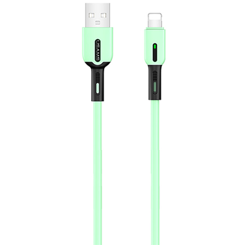 

Дата кабель Usams US-SJ431 U51 Silicone USB to Lightning (1m) (М'ятний) 898206