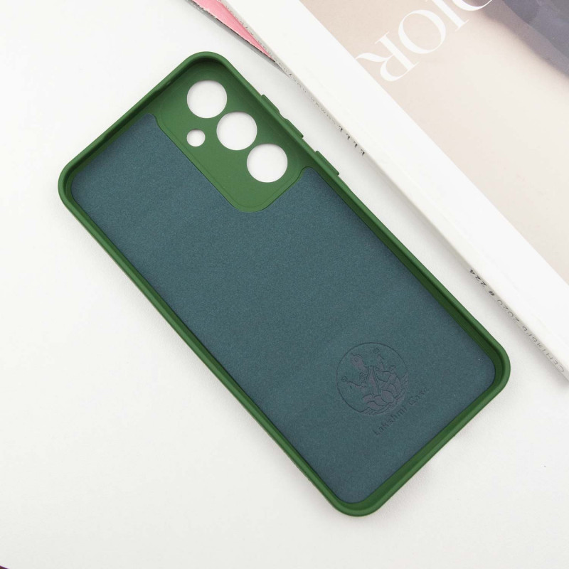 Фото Чехол Silicone Cover Lakshmi Full Camera (AA) для Samsung Galaxy S25 (Зеленый / Dark green) в магазине vchehle.ua