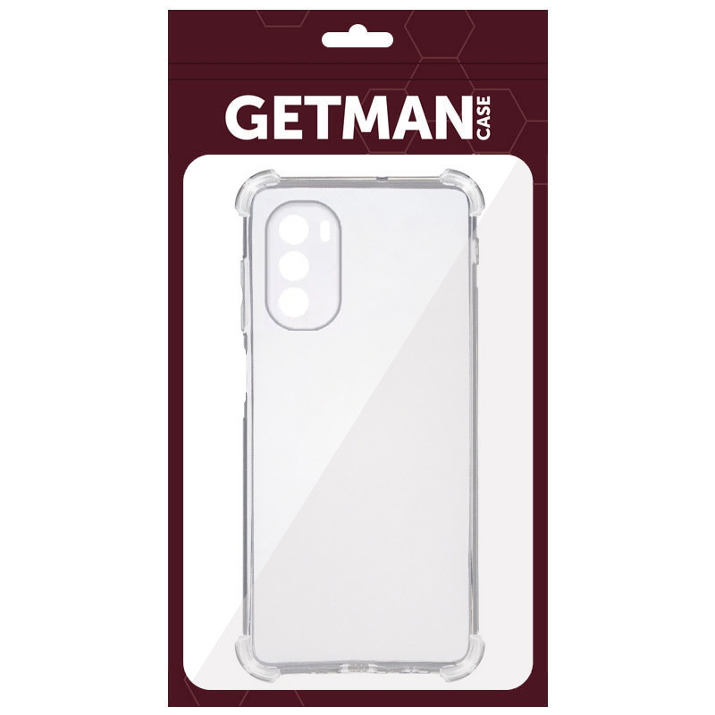 Купити TPU чохол GETMAN Ease logo посилені кути Full Camera на Motorola Moto G41 (Прозорий (прозорий)) на vchehle.ua