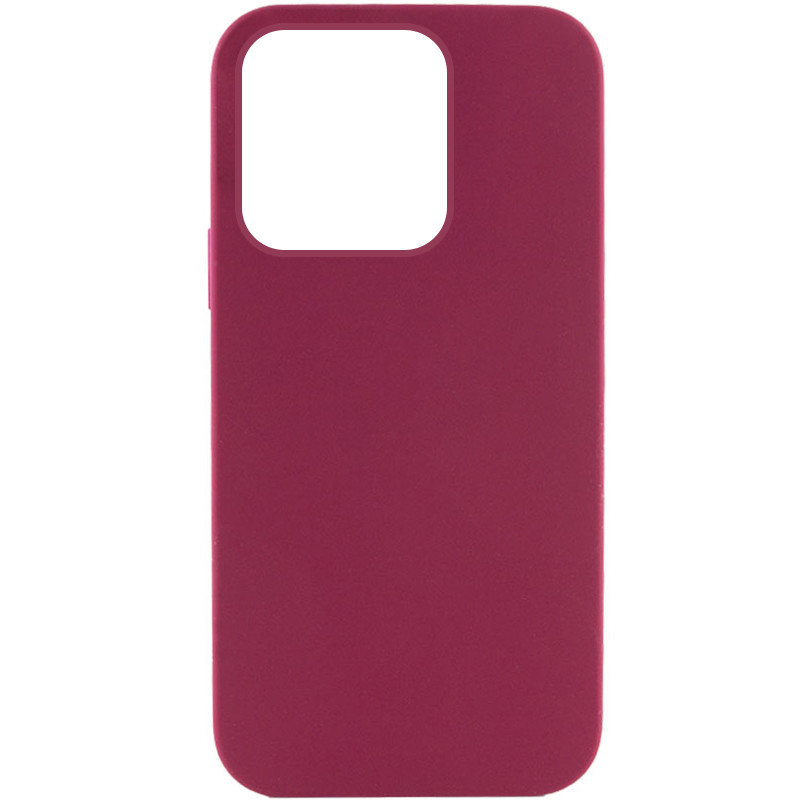 Чехол Silicone Case Full Protective (AA) NO LOGO для Apple iPhone 13 Pro (6.1") (Бордовый / Maroon)