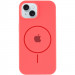 Фото Чохол Silicone Case Full Protective (AA) with Magnetic Safe на Apple iPhone 15 Plus (6.7") (Кавуновий / Watermelon red) на vchehle.ua