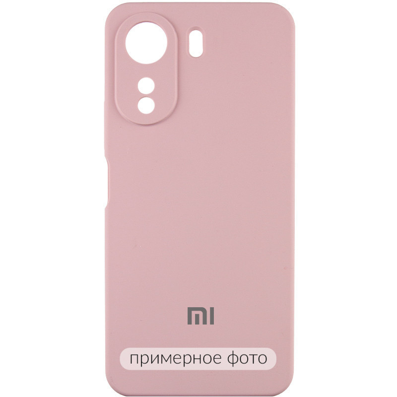 Чохол Silicone Cover Lakshmi Full Camera (AAA) with Logo на Xiaomi Redmi 13C / Poco C65 (Рожевий / Pink Sand)