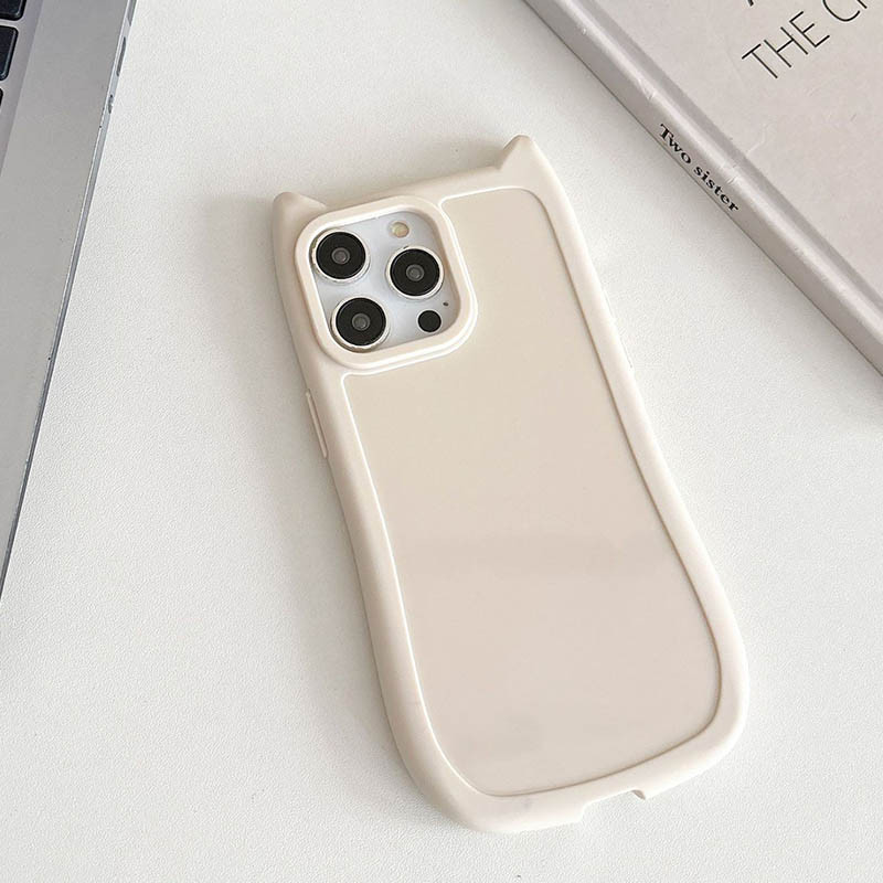 Купити Чохол TPU Cat для Apple iPhone 12 Pro / 12 (6.1") (Antique White) на vchehle.ua