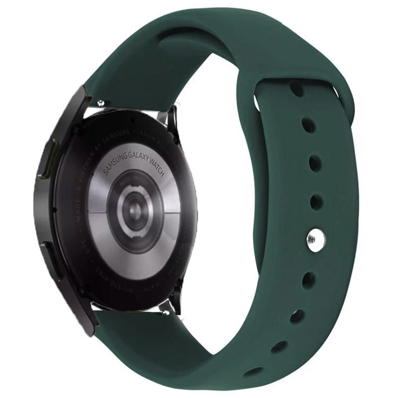 Силіконовий ремінець Sport для Smart Watch 22mm (Зелений / Forest green)