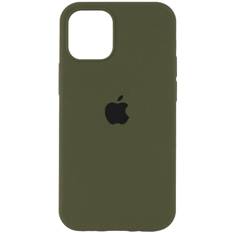 Чохол Silicone Case Full Protective (AA) на Apple iPhone 15 (6.1") (Зелений / Dark Olive)