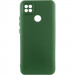 Чохол Silicone Cover Lakshmi Full Camera (AA) на Oppo A15s / A15 (Зелений / Dark green)