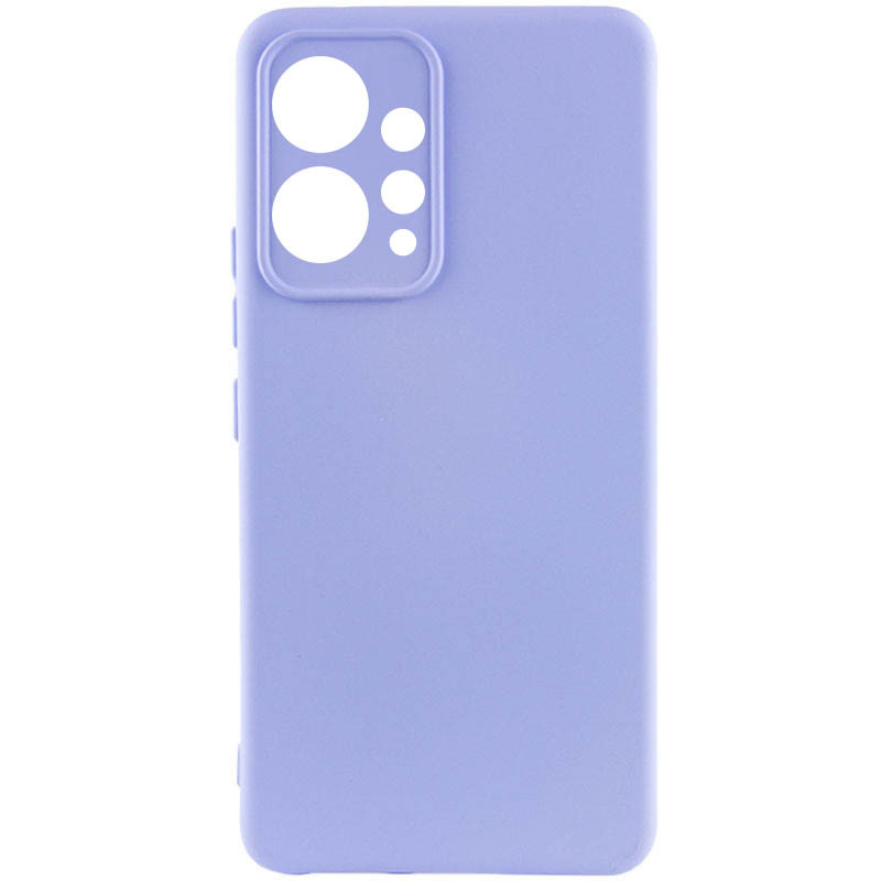 Чехол TPU GETMAN Liquid Silk Full Camera для Xiaomi Redmi Note 12 4G (Сиреневый / Dasheen)