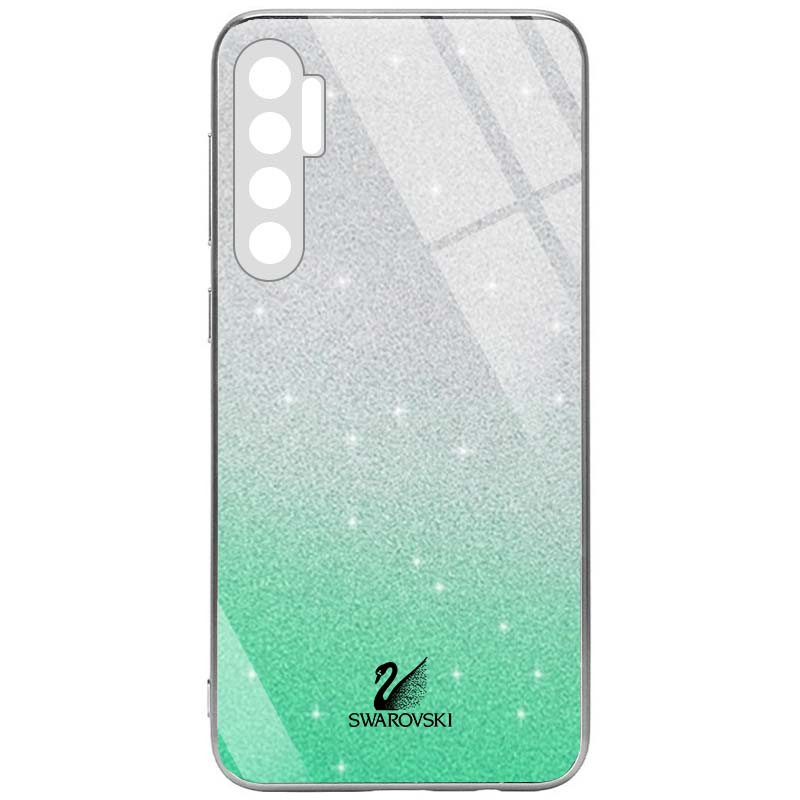 

TPU+Glass чехол Swarovski Full Camera для Xiaomi Mi Note 10 Lite (Бирюзовый) 1082596