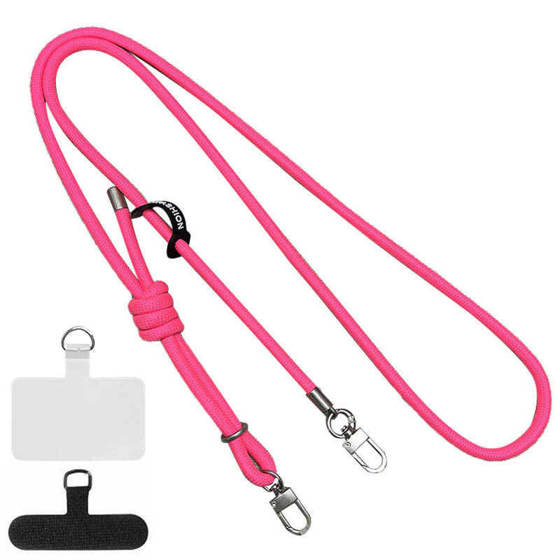 Шнурок с двумя креплениями (8мм) 150см (Barbie Pink)