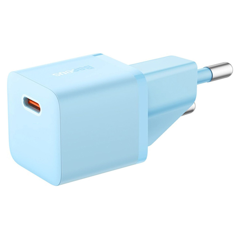 Фото МЗП Baseus GaN5 Fast Charger (mini) PD30W (1USB-C) (CCGN070) (Blue) на vchehle.ua