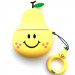 Силиконовый футляр Smile Fruits series для наушников AirPods 1/2 + кольцо (Pear)