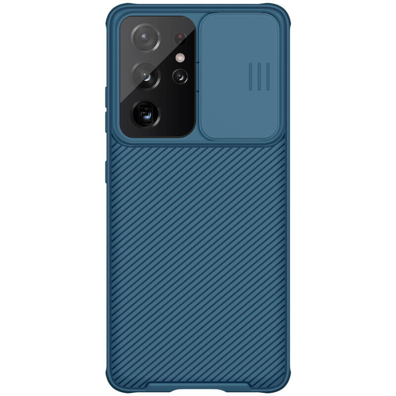 

Карбонова накладка Nillkin Camshield (шторка на камеру) на Samsung Galaxy S21 Ultra (Синій / Blue) 1114163