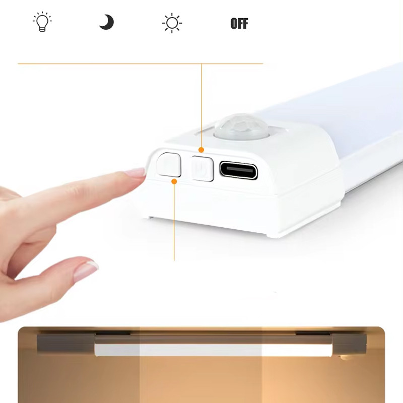 Заказать Аккумуляторная LED лампа MZ-L3201 2000mAh (37*22,5*400mm) с датчиком движения (White) на vchehle.ua