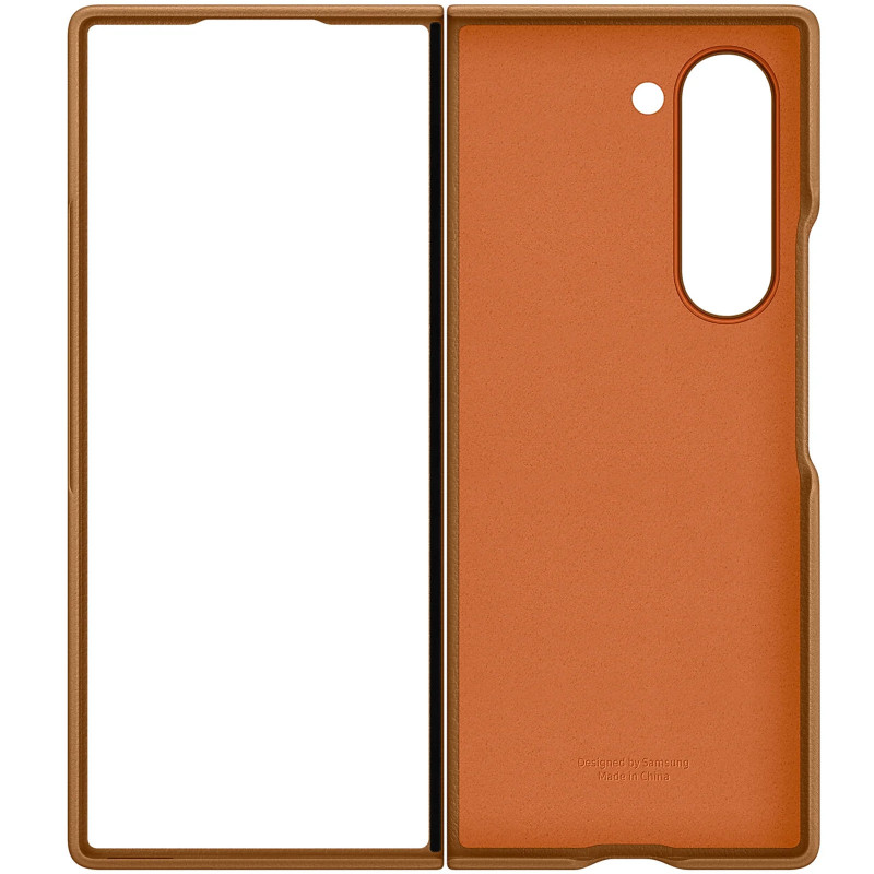 Купить Кожаный чехол Leather Case (AAA) для Samsung Galaxy Z Fold6 (Tan) на vchehle.ua