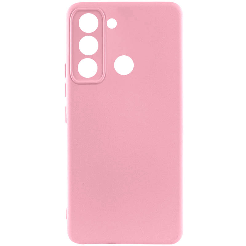 Чохол Silicone Cover Lakshmi Full Camera (AAA) на TECNO Spark 8C (Рожевий / Light pink)