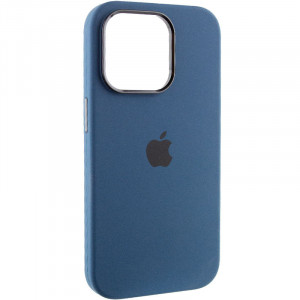 Чехол Silicone Case Metal Buttons (AA) для Apple iPhone 14 Pro (6.1")