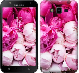 Чехол Розовые пионы для Samsung Galaxy J7 Neo J701F