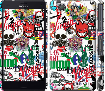 

Чехол Many different logos для Sony Xperia Z3 Compact D5803 638017