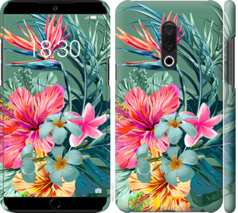 

Чехол Тропические цветы v1 для Meizu 15 Plus 845093