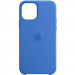 Чехол Silicone Case (AA) для Apple iPhone 12 Pro Max (6.7") (Синий / Capri Blue)