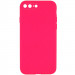 Silicone Case Square Full Camera Protective (AA) NOLOGO на Apple iPhone 7 plus / 8 plus (5.5") (Рожевий / Barbie pink)