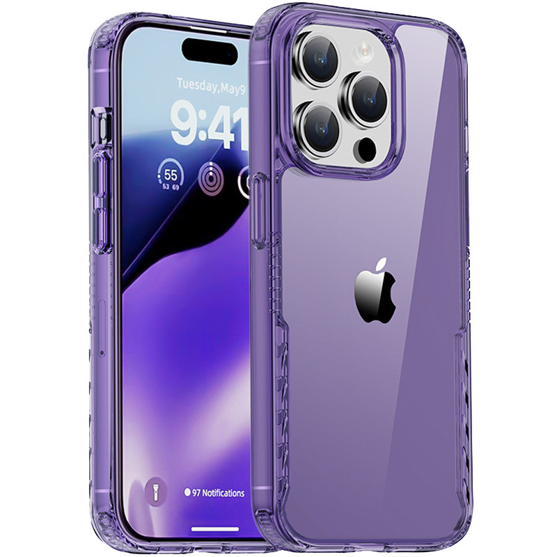 Чохол TPU+PC Multi-Color на Apple iPhone 14 Pro (6.1") (Purple)