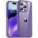 Чохол TPU+PC Multi-Color на Apple iPhone 14 Pro (6.1") (Purple)