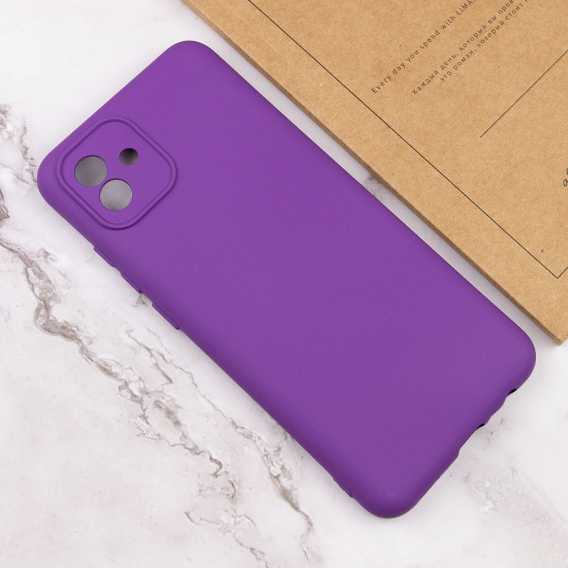 Чохол Silicone Cover Lakshmi Full Camera (A) на Samsung Galaxy A04 (Фіолетовий / Purple) в магазині vchehle.ua