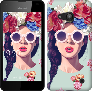 

Чехол Девушка с цветами для Microsoft Lumia 550 95860