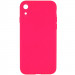 Silicone Case Square Full Camera Protective (AA) NOLOGO для Apple iPhone XR (6.1") (Розовый / Barbie pink)