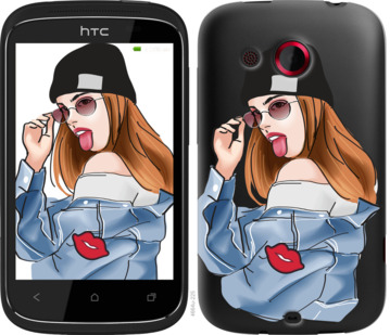 

Чехол Девушка v3 для HTC Desire C A320e 842835