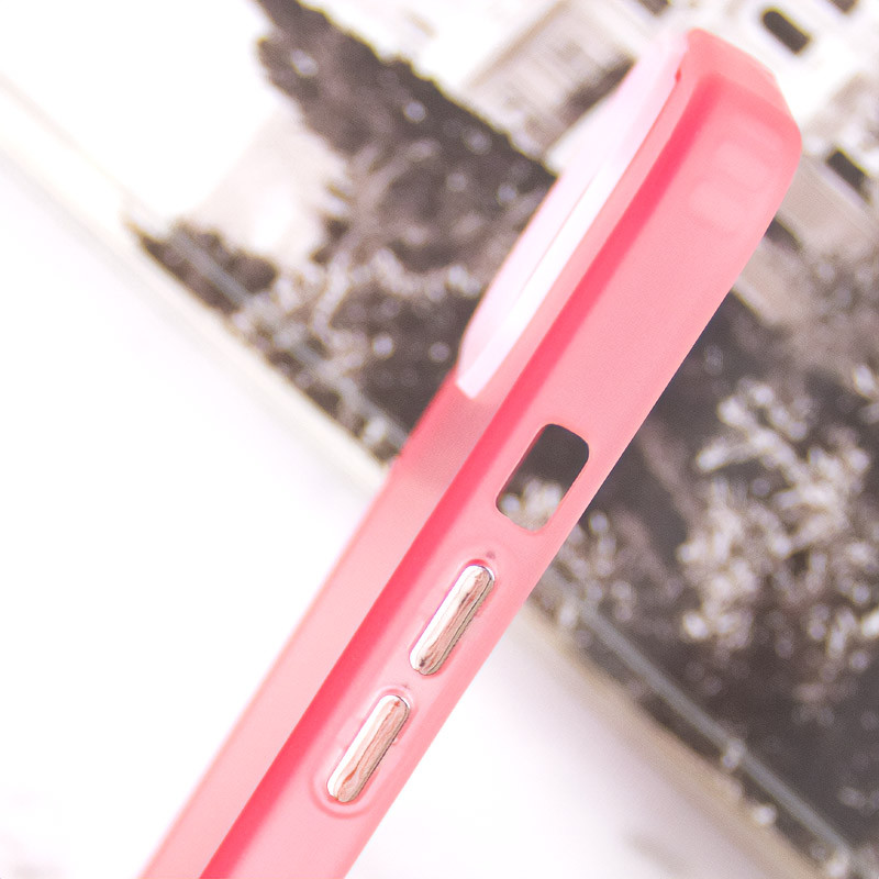 Купить TPU+PC чехол Magic glow with protective edge для Apple iPhone 15 (6.1") (Pink) на vchehle.ua