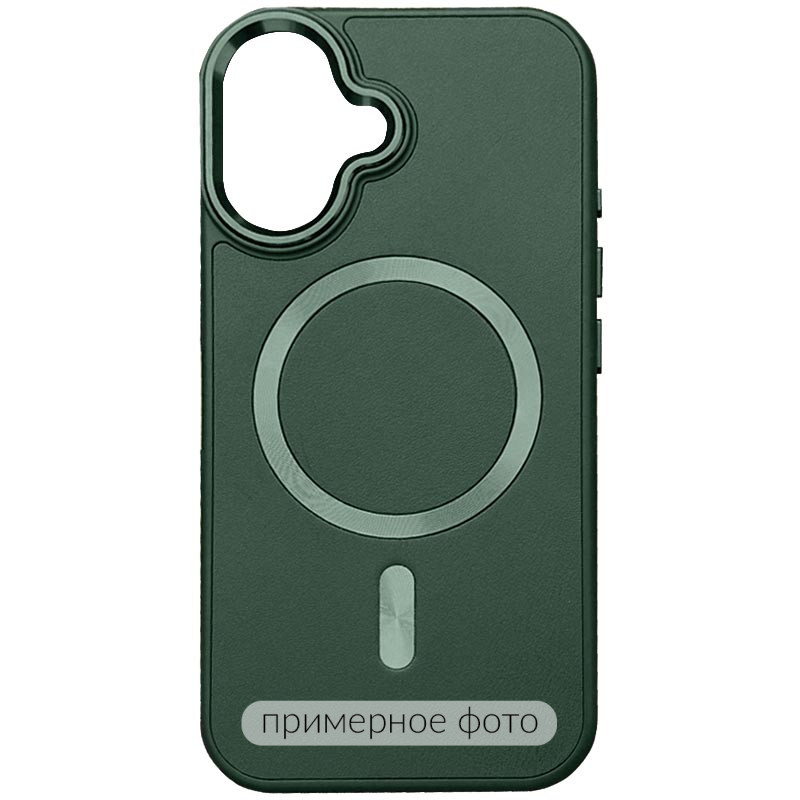 Кожаный чехол SnapCase with Magnetic Safe для Apple iPhone 11 (6.1") (Green)