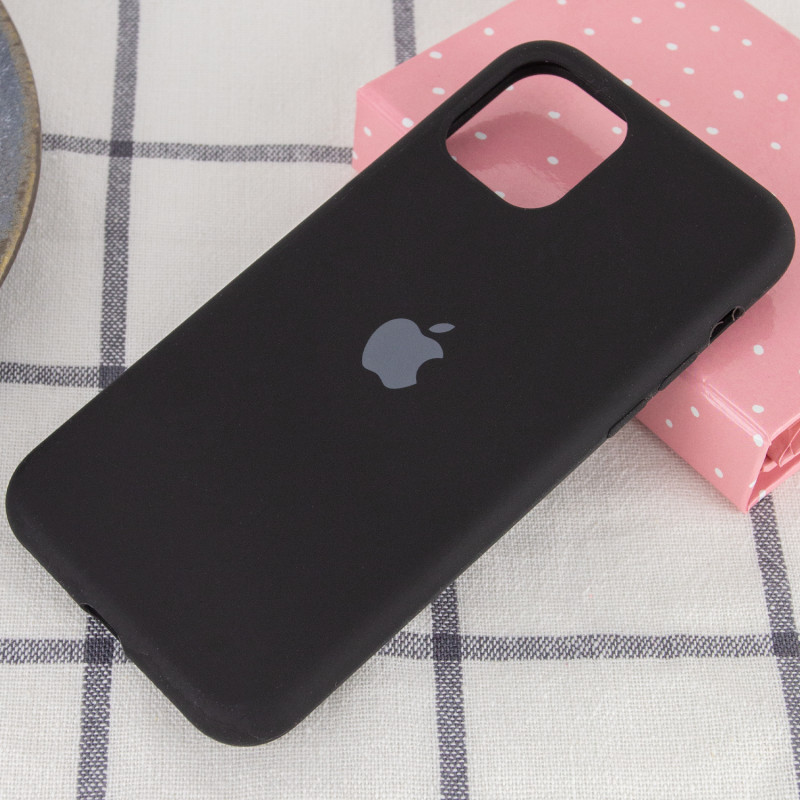 Фото Чехол Silicone Case Full Protective (AA) для Apple iPhone 11 Pro Max (6.5") (Черный / Black) на vchehle.ua