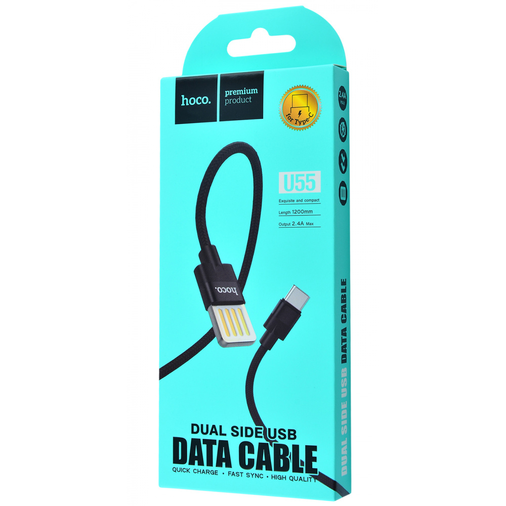 Дата кабель Hoco U55 Outstanding USB to Type-C (1.2m) (Black)