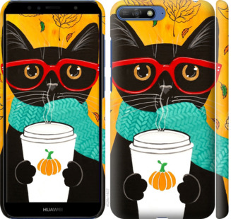 

Чехол Осенний кот для Huawei Honor 9 778450