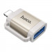 Фото Переходник Hoco UA31A OTG Lightning male to USB female (Gray) на vchehle.ua