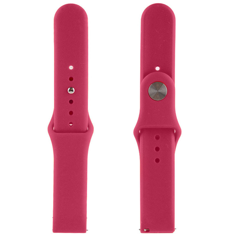 Ремінець Silicone Band для Xiaomi Amazfit/Samsung 22 mm (Червоний / Rose Red)